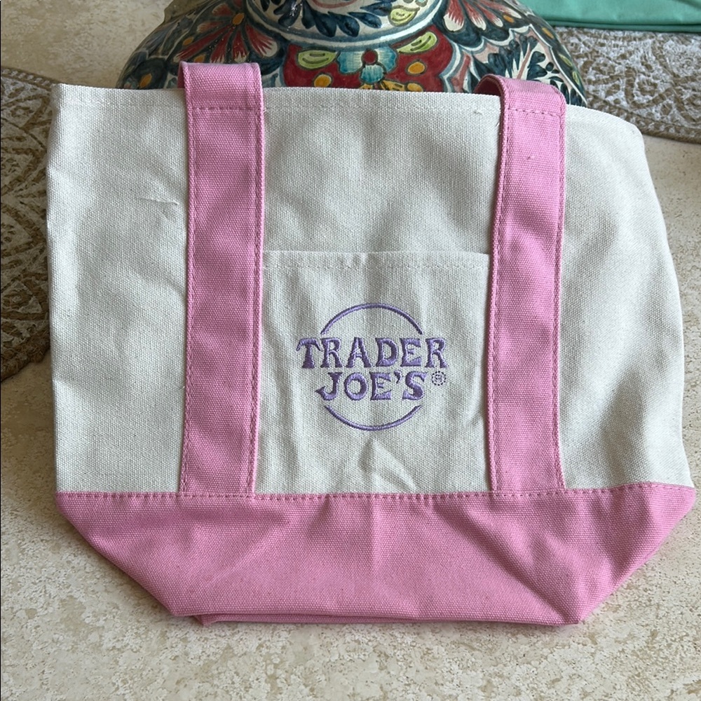 Pink and Cream Tote Bag